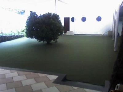 Piso tablado carpete verde